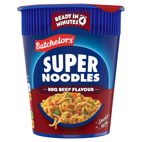 BATCHELORS SUPER NOODLES BBQ BEEF FLAVOUR 8X 75G