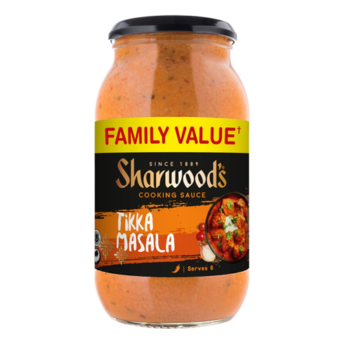 SHARWOOD'S INDIAN TIKKA MASALA CURRY COOKING SAUCE 720G