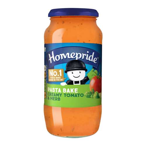 HOMEPRIDE PASTA BAKE SAUCE CREAMY TOMATO AND HERB 485G