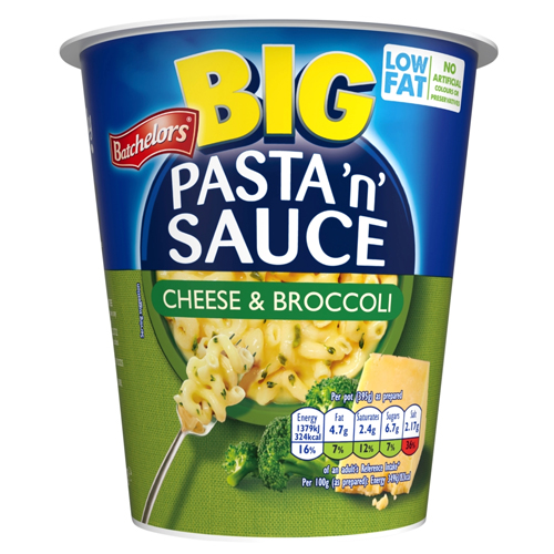 BATCHELORS PASTA N SAUCE BIG POT CHEESE & BROCCOLI 85G