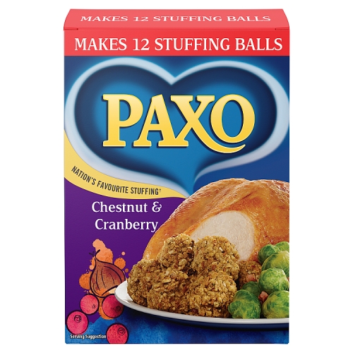 PAXO CHESTNUT & CRANBERRY STUFFING MIX 170G