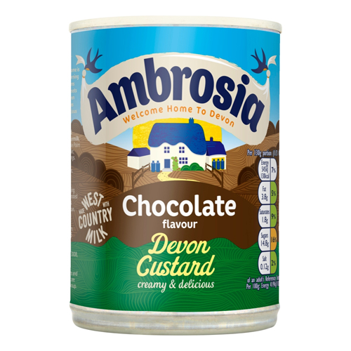 AMBROSIA CHOCOLATE FLAVOUR DEVON CUSTARD 400G