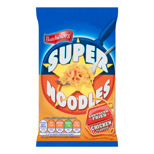BATCHELORS SUPER NOODLES SOUTHERN FRIED CHICKEN FLAVOUR 24X 90G