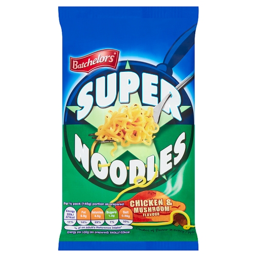 BATCHELORS SUPER NOODLES CHICKEN & MUSHROOM FLAVOUR 90G