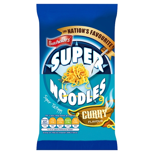 BATCHELORS SUPER NOODLES CURRY FLAVOUR 8X 90G