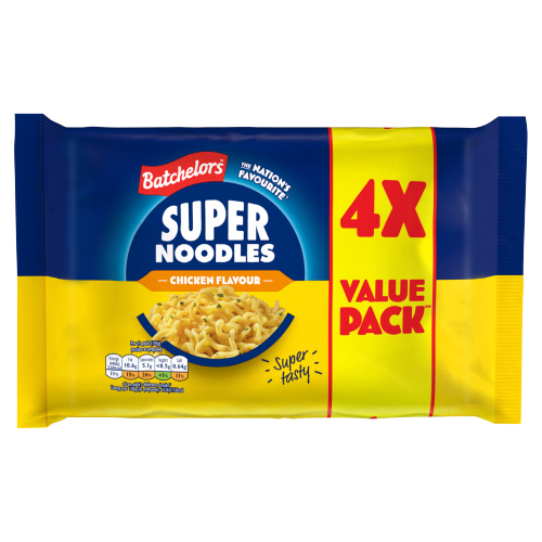 BATCHELORS SUPER NOODLES CHICKEN 4PK 360G