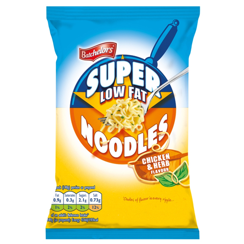 BATCHELORS LOW FAT SUPER NOODLES CHICKEN & HERB FLAVOUR 81G