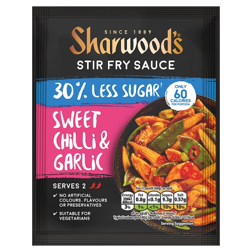 SHARWOOD'S SWEET CHILLI 30% LS STIR FRY 120G