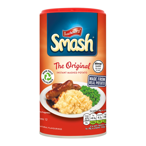 BATCHELORS SMASH THE ORIGINAL INSTANT MASHED POTATO 12X 360G