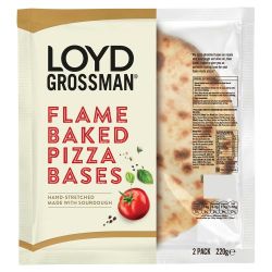 LOYD GROSSMAN FLAME BAKED PIZZA BASE 2PK 110G