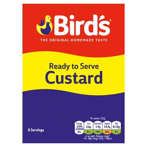 BIRD'S CUSTARD READY TO EAT TETRA 750G