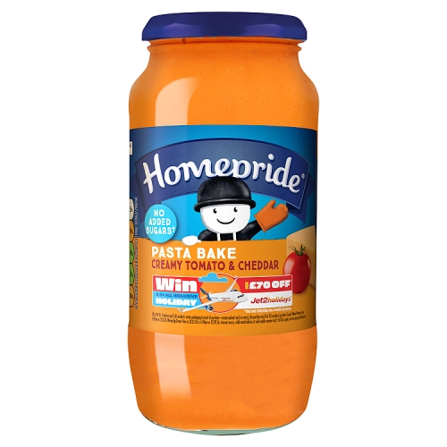 HOMEPRIDE NAS PASTA BAKE SAUCE TOMATO & CHEDDAR CHEESE 485G
