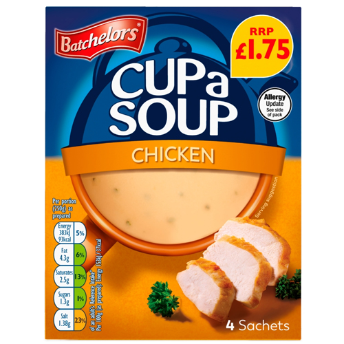 BATCHELORS CUP A SOUP CHICKEN PMP £1.75 81G