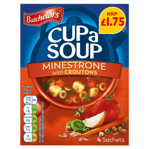 BATCHELORS CUP A SOUP MINESTRONE PMP £1.75 94G