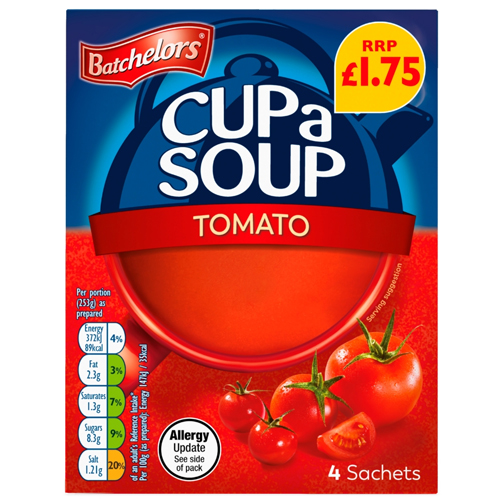 BATCHELORS CUP A SOUP TOMATO PMP £1.75 93G