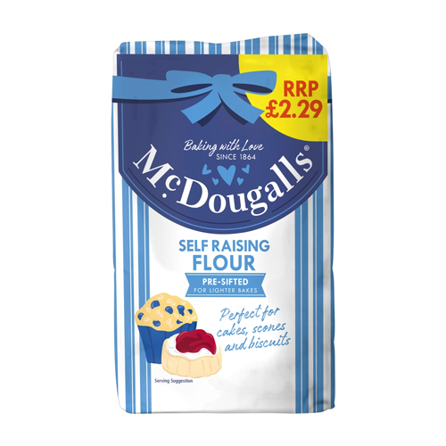 MCDOUGALLS SELF RAISING FLOUR PMP £2.29 1.1KG