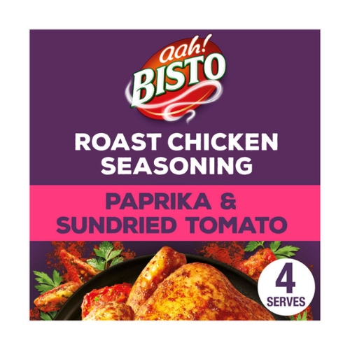 BISTO ROAST CHICKEN SEASONING MARINADE SMOKED PAPRIKA & SUNDRIED TOMATO 25G