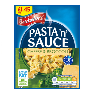BATCHELORS PASTA 'N' SAUCE CHEESE & BROCCOLI PMP £1.45 99G