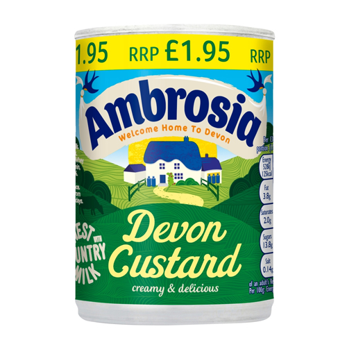 AMBROSIA CUSTARD CAN PMP £1.95 400G