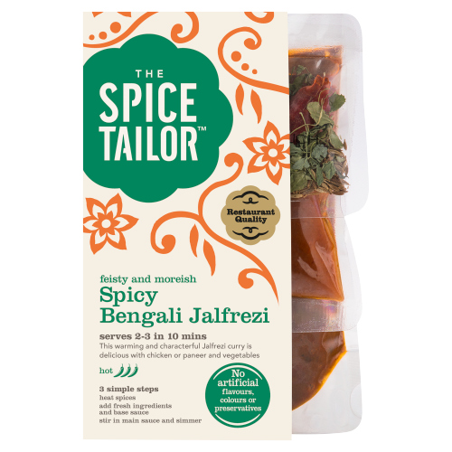 THE SPICE TAILOR SPICY BENGALI JALFREZI INDIAN CURRY SAUCE MEAL KIT 300G