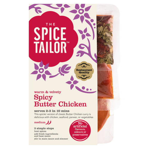THE SPICE TAILOR SPICY BUTTER CHICKEN INDIAN CURRY SAUCE MEAL KIT 300G