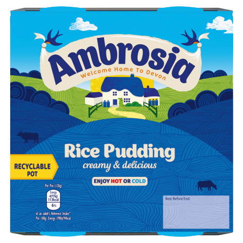AMBROSIA RICE PUDDING 4 X 120G (480G)/NFEU/