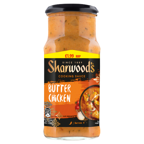 SHARWOODS BUTTER CHICKEN PM P £1.99 420G