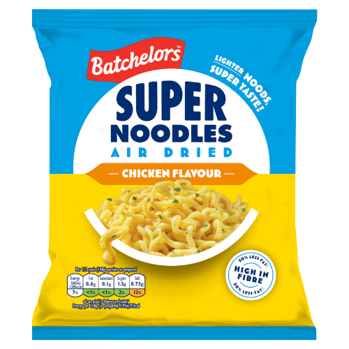 BATCHELORS SUPER AIR DRIED LOW FAT CHICKEN FLAVOUR INSTANT NOODLES 80G