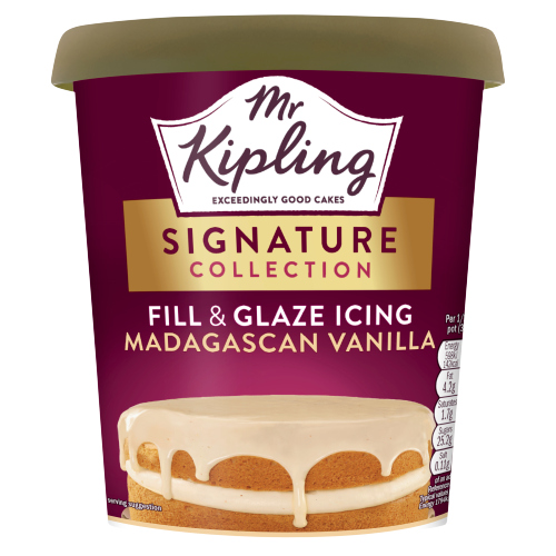 MR KIPLING SIGNATURE COLLECTION FILL & GLAZE ICING MADAGASCAN VANILLA 400G