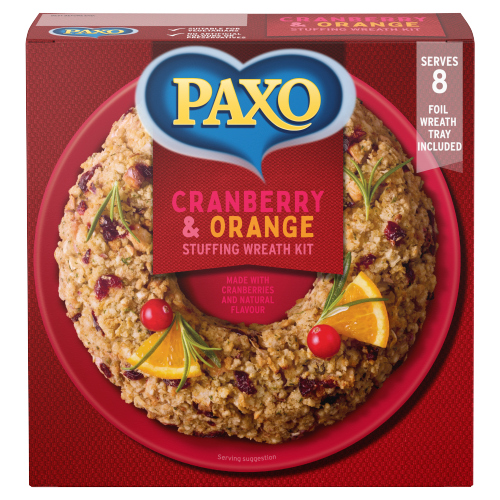 Paxo Cranberry & Orange Stuffing Wreath Kit 150g