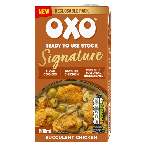 OXO READY TO USE STOCK SIGNATURE SUCCULENT CHICKEN 500ML