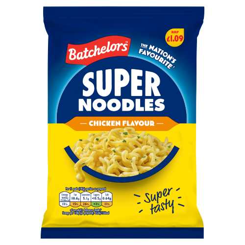 BATCHELORS SUPER NOODLES CHICKEN PMP £1.09 90G