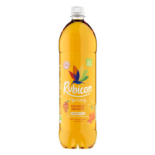 RUBICON SPRING SPARKLING ORANGE & MANGO WATER 1.5L