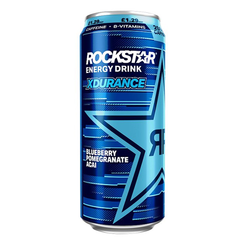 ROCKSTAR XDURANCE BLUEBERRY PMP £1.29 500ML