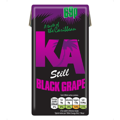 KA STILL BLACK GRAPE PMP 69P 288ML