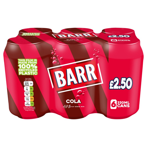 BARR COLA PMP £2.50 6PK 330ML