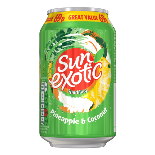SUN EXOTIC PINEAPPLE & COCONUT PMP 69P 330ML