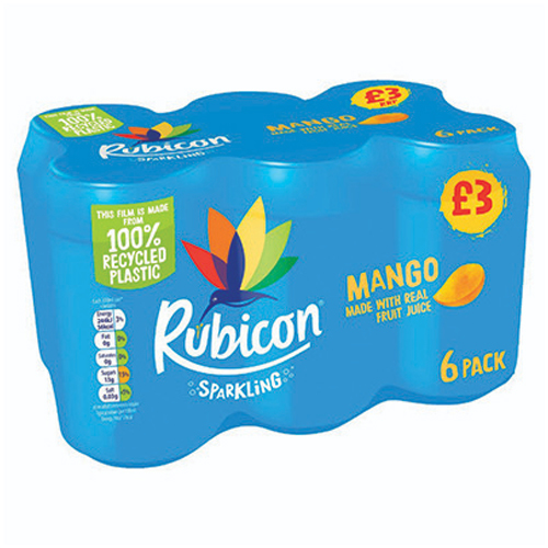 RUBICON SPARKLING MANGO PMP £3.00 6PK 330ML