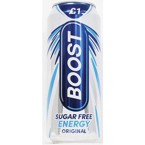BOOST ENERGY SUGAR FREE ORIGINAL PMP £1.00 500ML