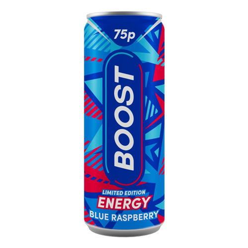 BOOST ENERGY BLUE RASPBERRY PMP 75P 250ML