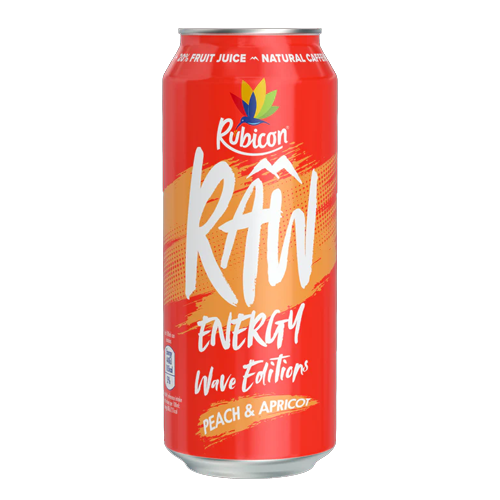RUBICON RAW ENERGY PEACH APRICOT 500ML