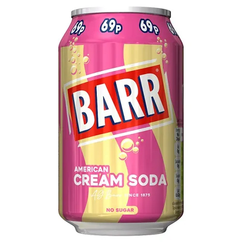 BARR AMERICAN CREAM SODA PMP 69P 330ML