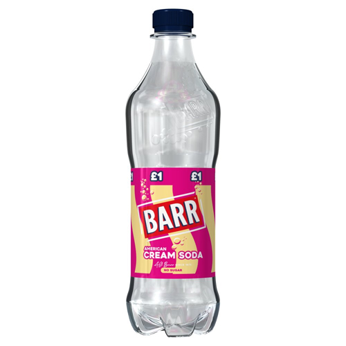 BARR AMERICAN CREAM SODA PMP £1.00 500ML