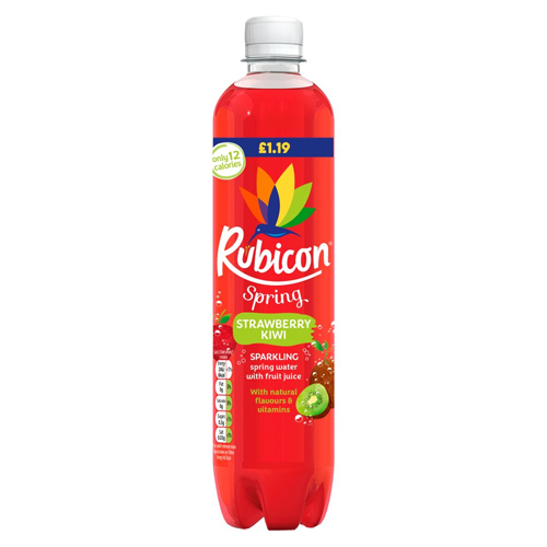 RUBICON SPRING SPARKLING STRAWBERRY KIWI PMP £1.19 500ML