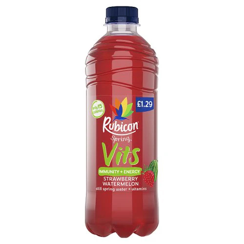 RUBICON SPRING STILL STRAWBERRY WATERMELON PMP £1.29 500ML