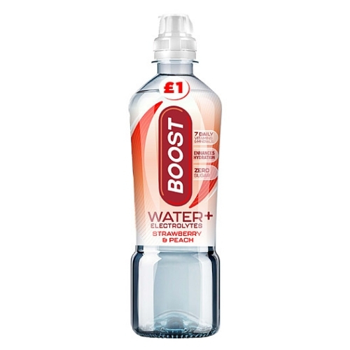 BOOST SPORT STRAWBERRY PEACH  PMP £1.00 500ML