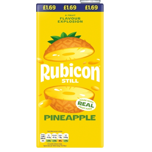 RUBICON STILL PINEAPPLE PMP £1.69 1L