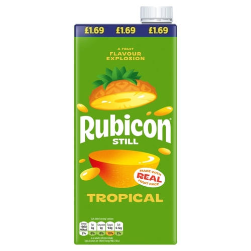 RUBICON STILL TROPICAL PMP £1.69 1L