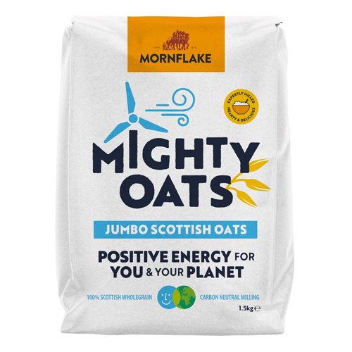 MORNFLAKE MIGHTY OATS SCOTTISH JUMBO OATS 1.5KG