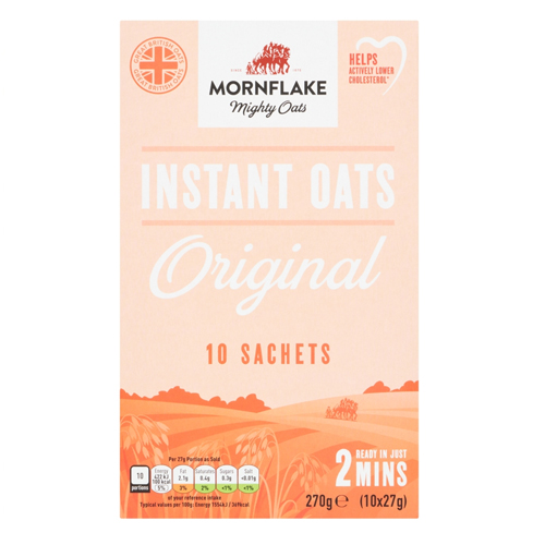 MORNFLAKE OATS2GO INSTANT PORRIDGE ORIGINAL 27G